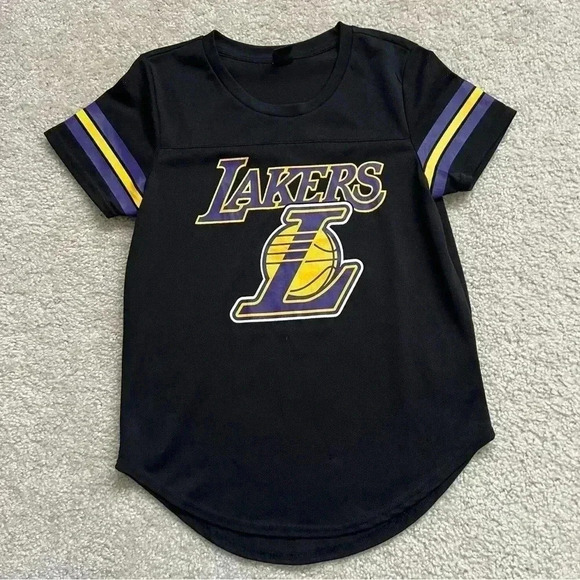 Ultra Game NBA Women’s Soft Mesh Los Angeles Lakers T-Shirt Black Size Small - Picture 4 of 13
